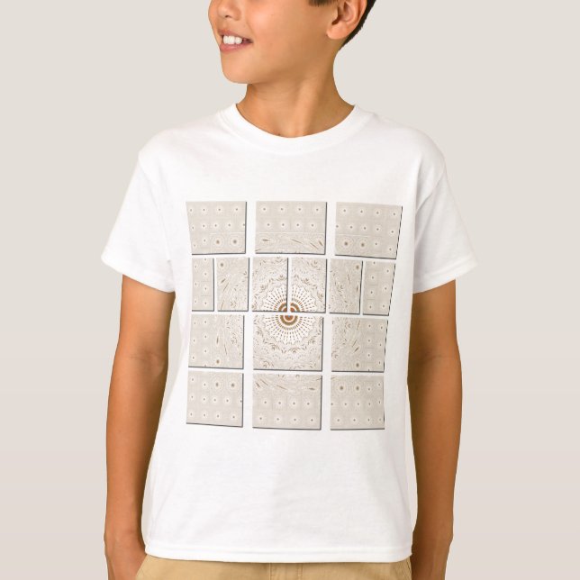 Traditional African Motif Mosaic Art Print. T-Shirt (Front)