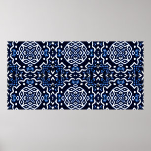 Traditional African Pattern. Tilework. Luxury Limi Poster