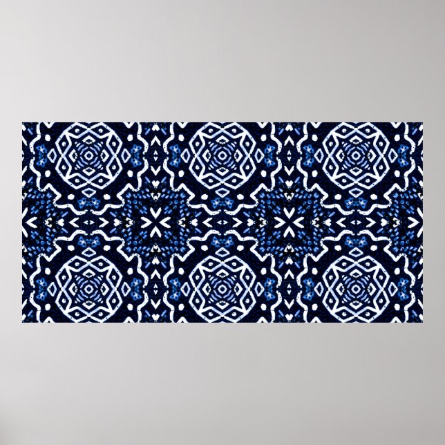 Traditional African Pattern. Tilework. Luxury Limi Poster (Front)