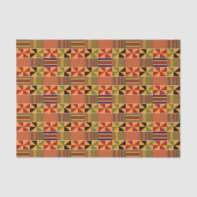Traditional African Pinwheel Kente K70  Tissue Paper (Front)