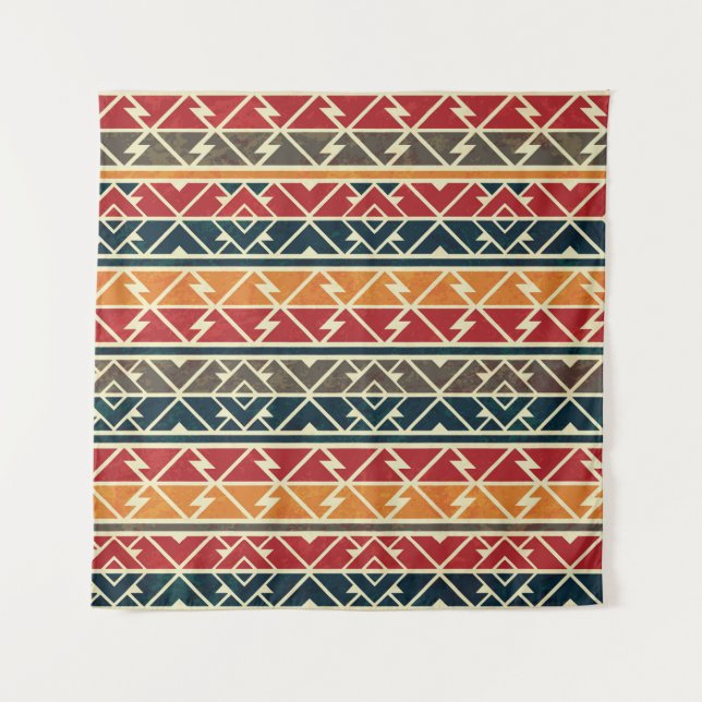 Traditional African Seamless Pattern Design Tapestry (Front)