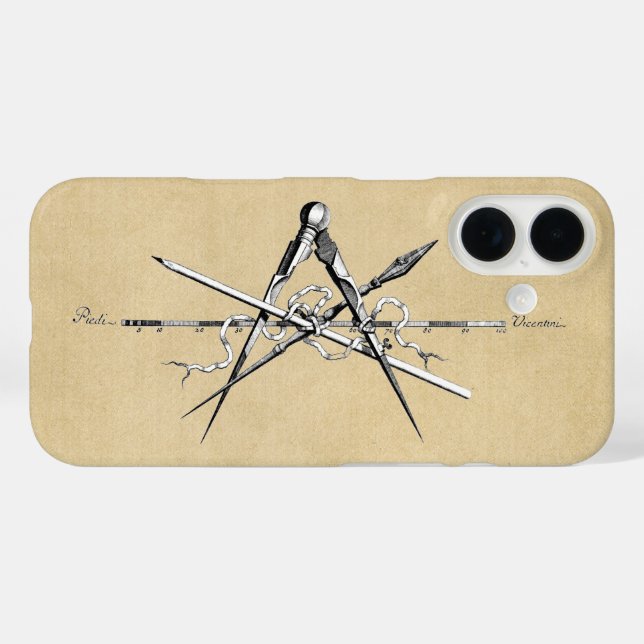 Traditional Architecture Drafting Tools Case-Mate iPhone Case (Back (Horizontal))