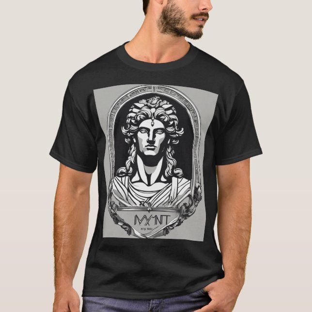 Traditional Art Print T-Shirt – Timeless Design, B (Front)