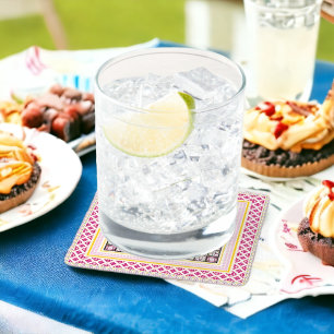 Traditional Art Square Paper Coaster