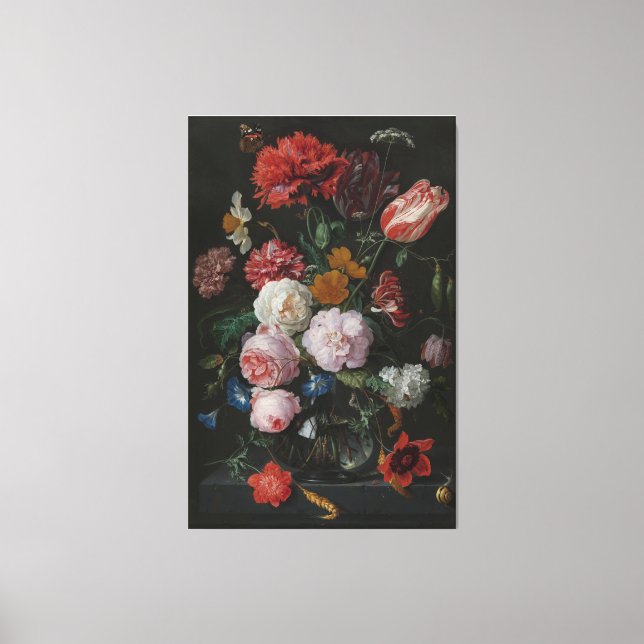 Traditional Artwork - flowers Canvas Print (Front)