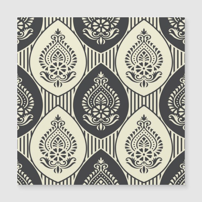 Traditional Asian damask, seamless pattern (Front)