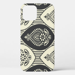 Traditional Asian damask, seamless pattern iPhone 12 Case
