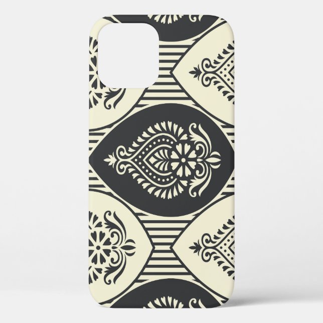 Traditional Asian damask, seamless pattern Case-Mate iPhone Case (Back)