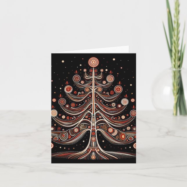 Traditional Australian Art Christmas Card (Front)