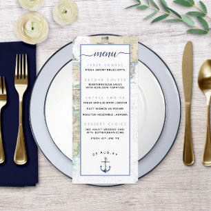 Traditional Authentic Nautical ⚓ Wedding or Event Menu