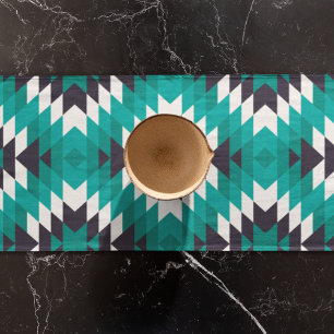 Traditional Aztec Pattern Short Table Runner