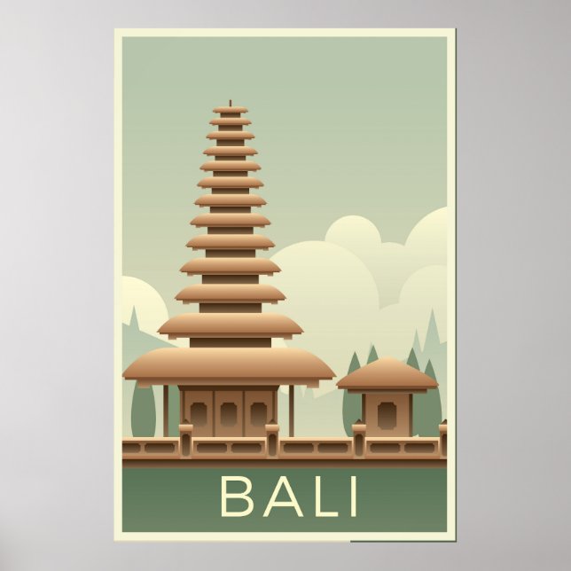 Traditional Bali temple Poster (Front)