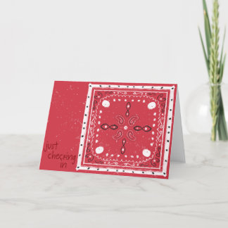 Traditional Bandana Card