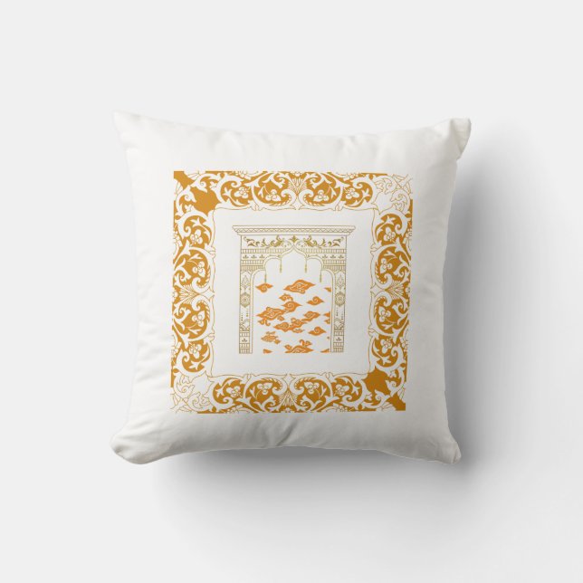 Traditional batik throw pillow (Front)