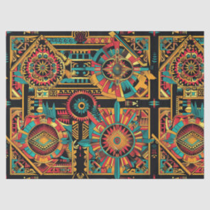 Traditional Beige "Aztec Dream" Specialty Tissue P Paper
