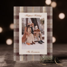 Traditional Beige Plaid Nostalgic Tartan Photo