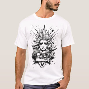 Traditional Black & White Flash Tattoo Tees