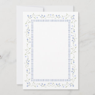 Traditional Blue Greeting Card