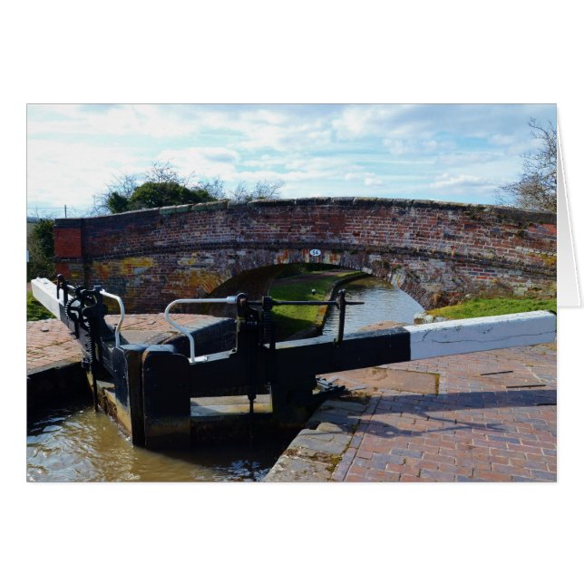 Traditional British Canal Lock (Front Horizontal)