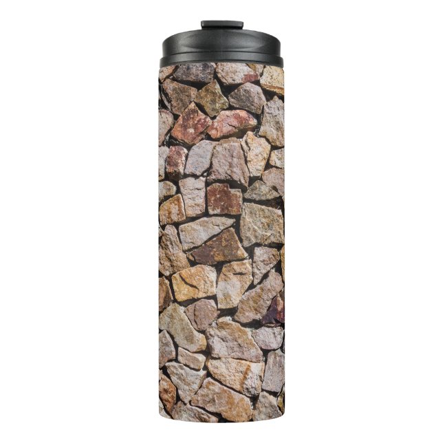 Traditional Broken Stone Pile Walls Thermal Tumbler (Front)