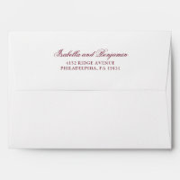 Traditional Burgundy Formal Elegant Wedding