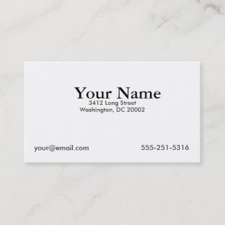 Traditional Business Card
