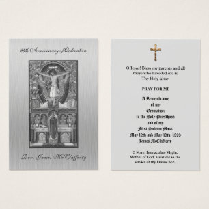 TRADITIONAL CATHOLIC PRIEST ORDINATION HOLY CARDS