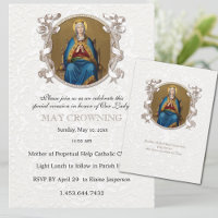 Traditional Catholic Virgin Mary May Crowning