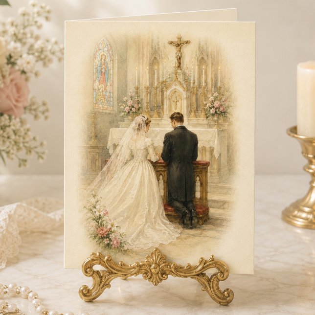 Traditional Catholic Wedding Altar Blessings Card (Creator Uploaded)