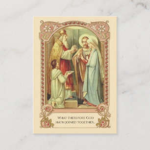 Traditional Catholic Wedding Favour Holy Card