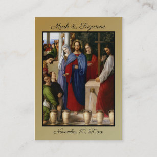 Traditional Catholic Wedding Favour Holy Card