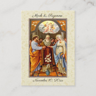 Traditional Catholic Wedding Favour Holy Card
