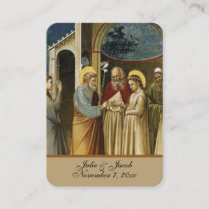 Traditional Catholic Wedding Favour Holy Card