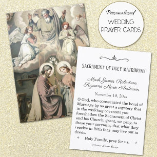 Traditional Catholic Wedding Favour Holy Card