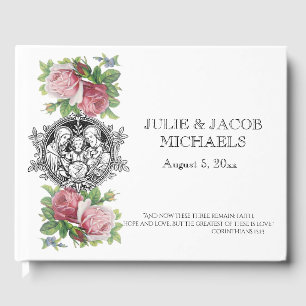 Traditional Catholic Wedding Holy Family Guest Book