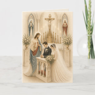 Traditional Catholic Wedding Packs of 10 Note Card