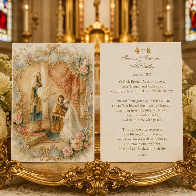 Traditional Catholic Wedding Prayer Mary Joseph (Creator Uploaded)