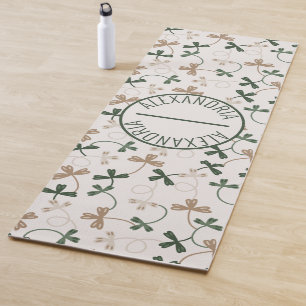 Traditional Celtic Pattern Customized Name Yoga Mat