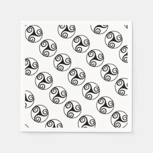 Traditional Celtic Triskele Design  Napkin