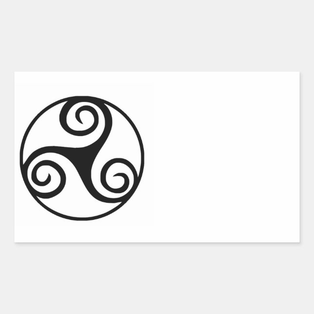 Traditional Celtic Triskele Design  Sticker (Front)