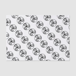 Traditional Celtic Triskele Design  Tissue Paper