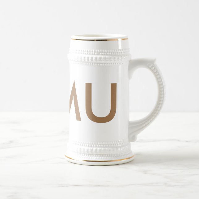 traditional ceramic beer stein (Right)