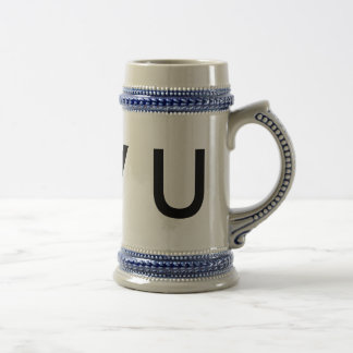 traditional ceramic beer stein