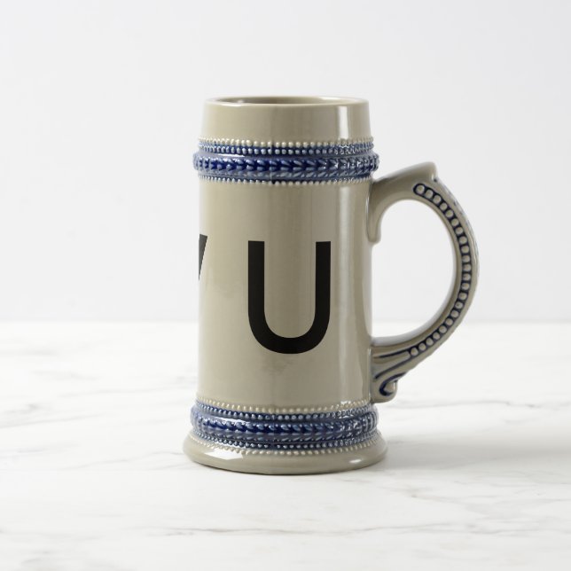 traditional ceramic beer stein (Right)