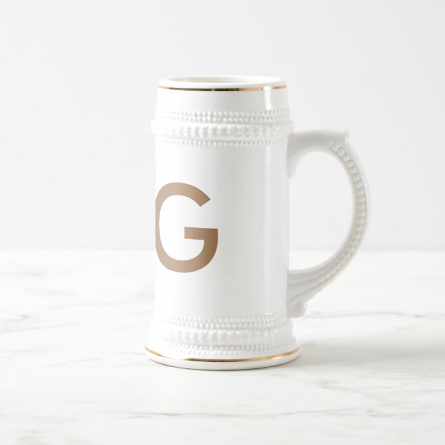 traditional ceramic beer stein (Right)