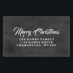 Traditional Chalkboard Merry Christmas Sticker<br><div class="desc">Personalized Merry Christmas sticker. Matches our Merry Christmas Photo Card. Please feel free to Contact Us with any questions.</div>