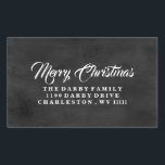 Traditional Chalkboard Merry Christmas Sticker<br><div class="desc">Personalized Merry Christmas sticker. Matches our Merry Christmas Photo Card. Please feel free to Contact Us with any questions.</div>