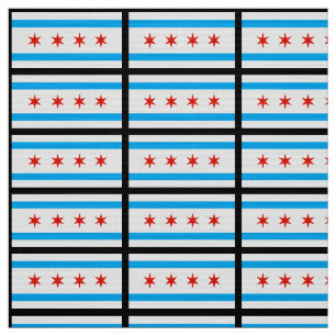 Traditional Chicago flag Fabric