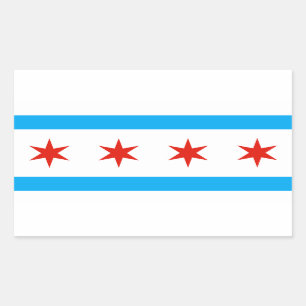 Traditional Chicago flag Sticker