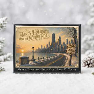 Traditional Chicago Route 66 Custom Home Welcome Magnet